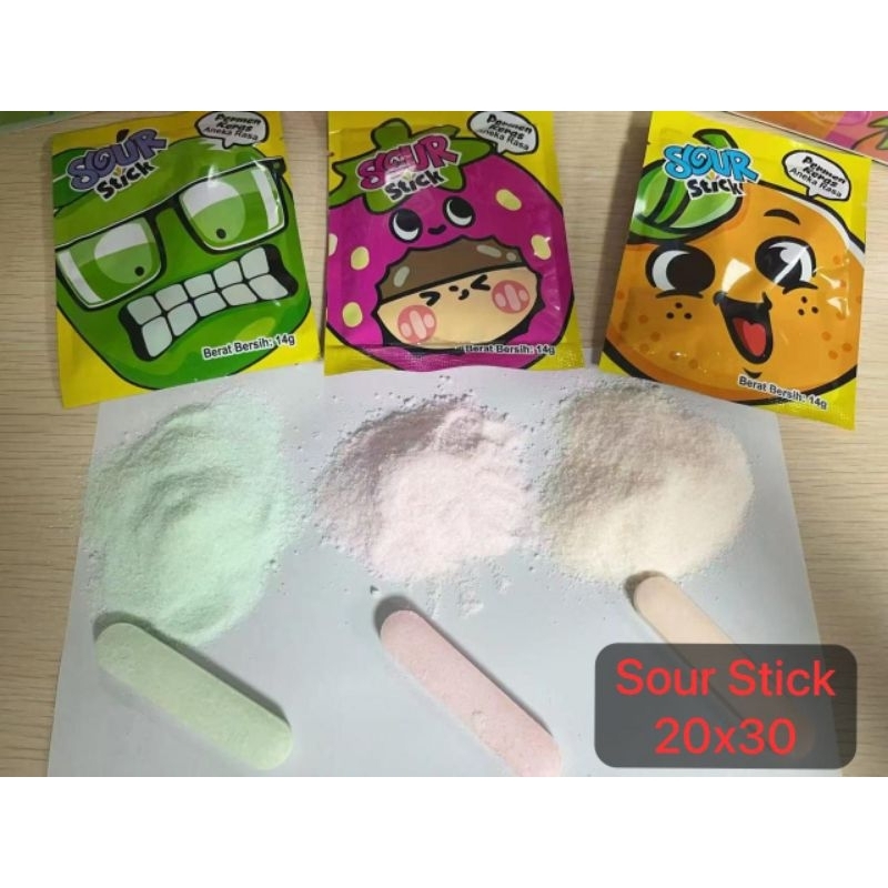 

AAA permen aneka rasa sour stik 30 pcs Dsm