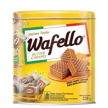 

ROMA WAFELLO WAFER CARAMEL CAN 228 GR