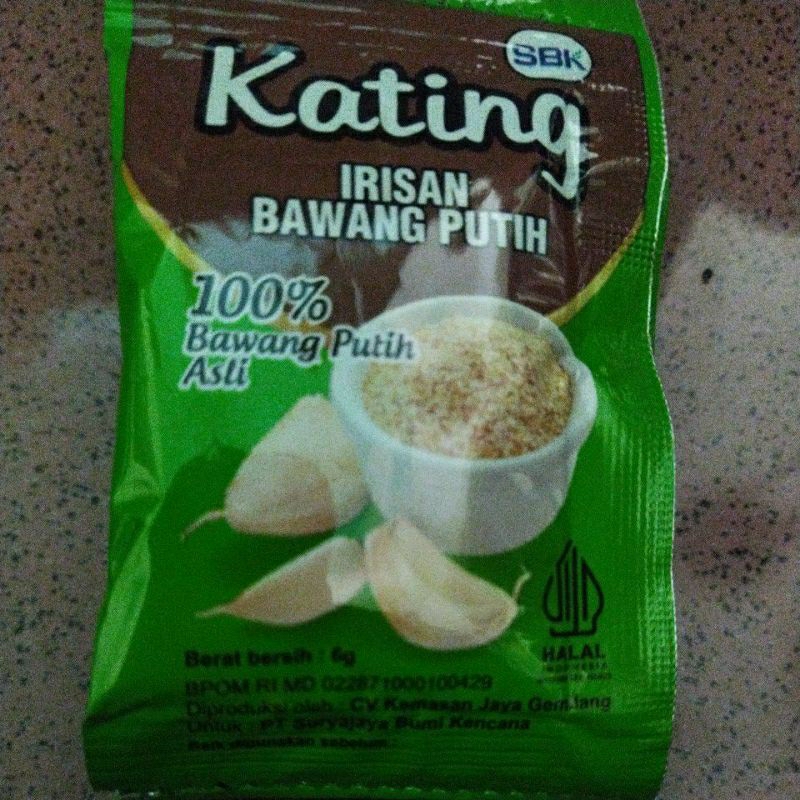

1sachet KATING irisan bawang putih original 6gram
