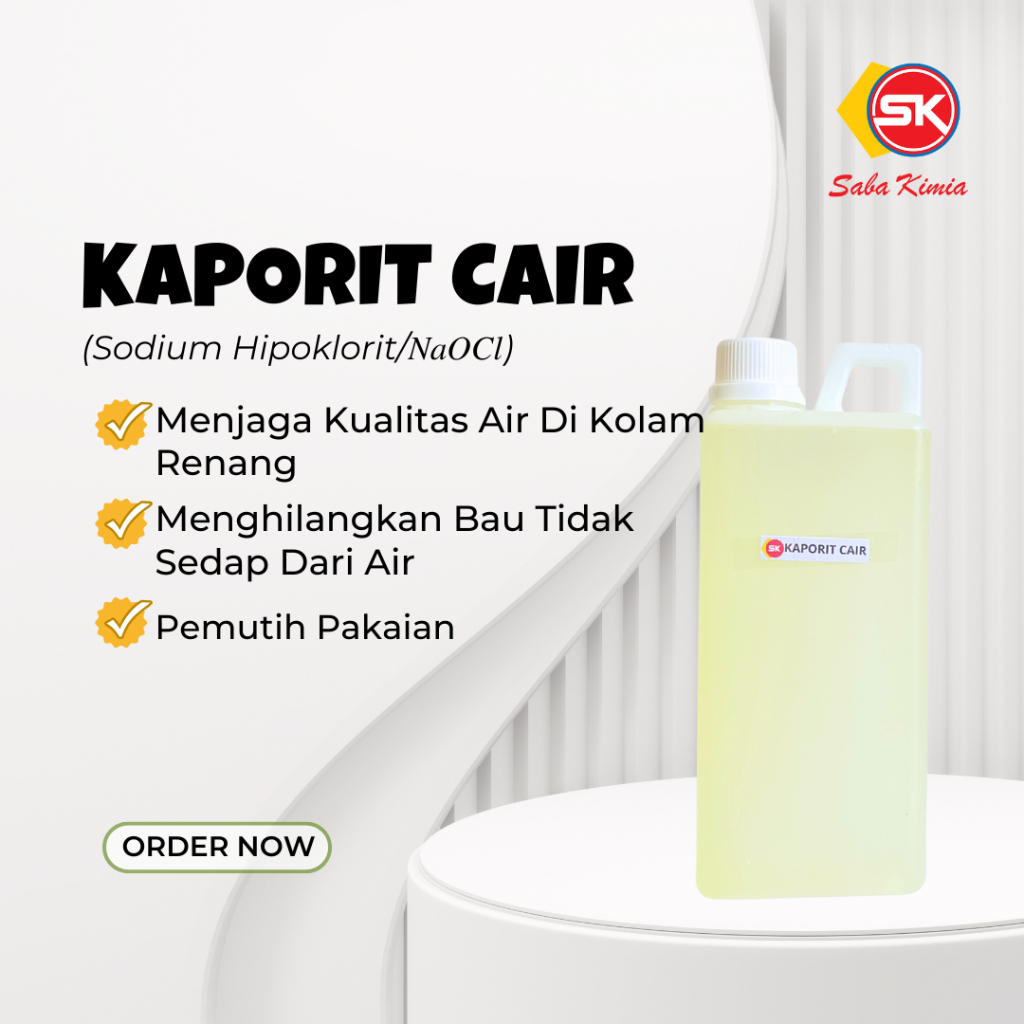 Kaporit Cair/ Kalsium Hypochlorite 1 Liter