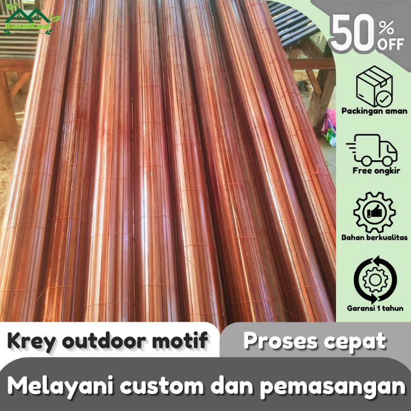 Tirai Krey Bambu Sawit Untuk Dekorasi Rumah Yang Elegan