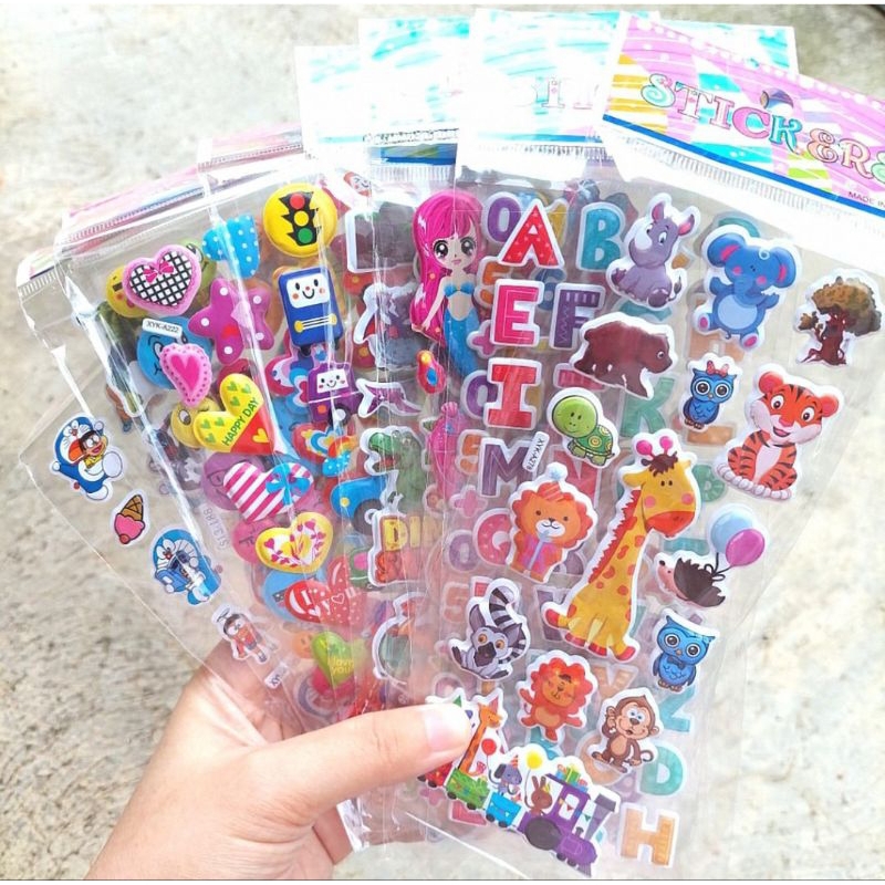

J (J13) STIKER 3D TIMBUL KARAKTER ANAK /STIKER ANAK KARAKTER KARTUN