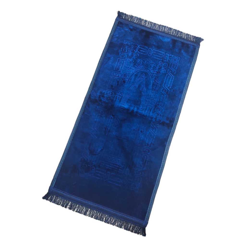 XHX888 sajadah embos rumbai tebal polos turkey  bulu lembut nyaman empuk