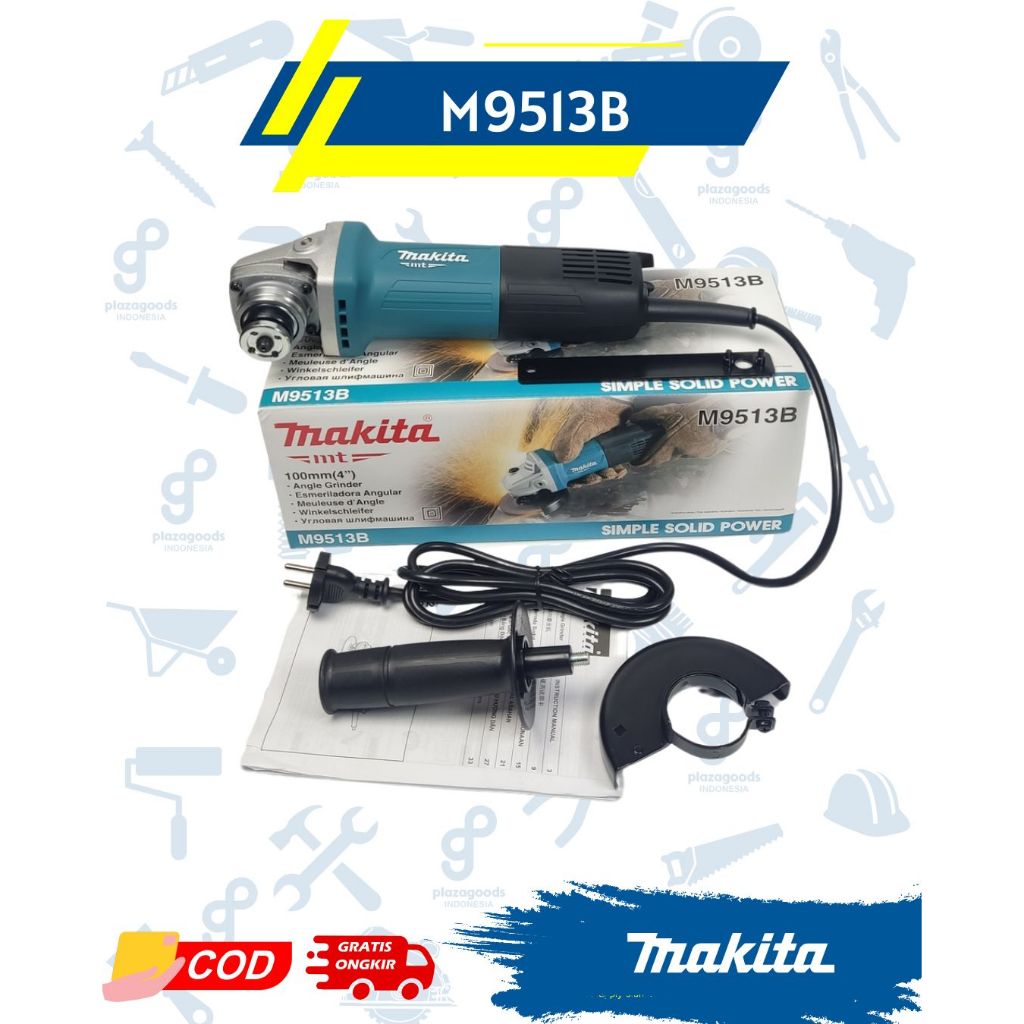 Mesin Gerinda Makita Original M9513B Mesin Gerinda Tangan Makita M9513B