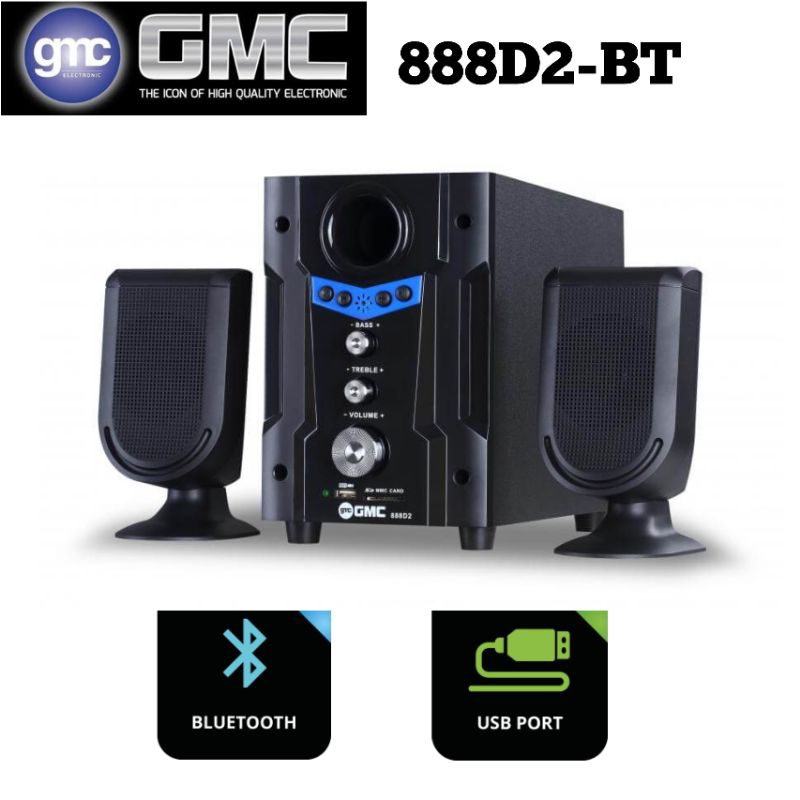 speaker GMC 888D2-BT speaker aktif bluetooth
