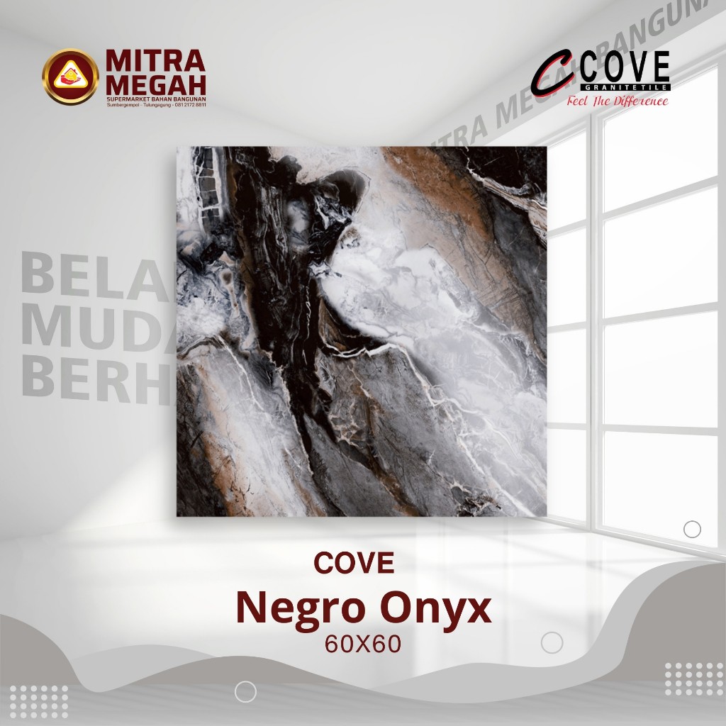 KERAMIK GRANIT COVE 6060 Negro Onyx