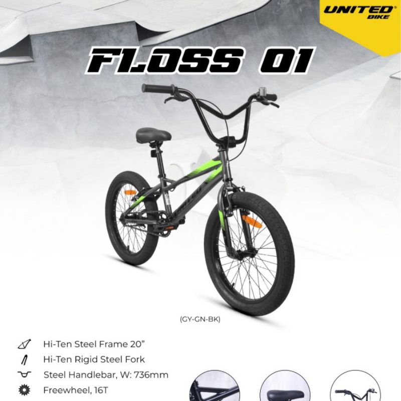 Sepeda Anak Bmx United Floss 01 20 Inch