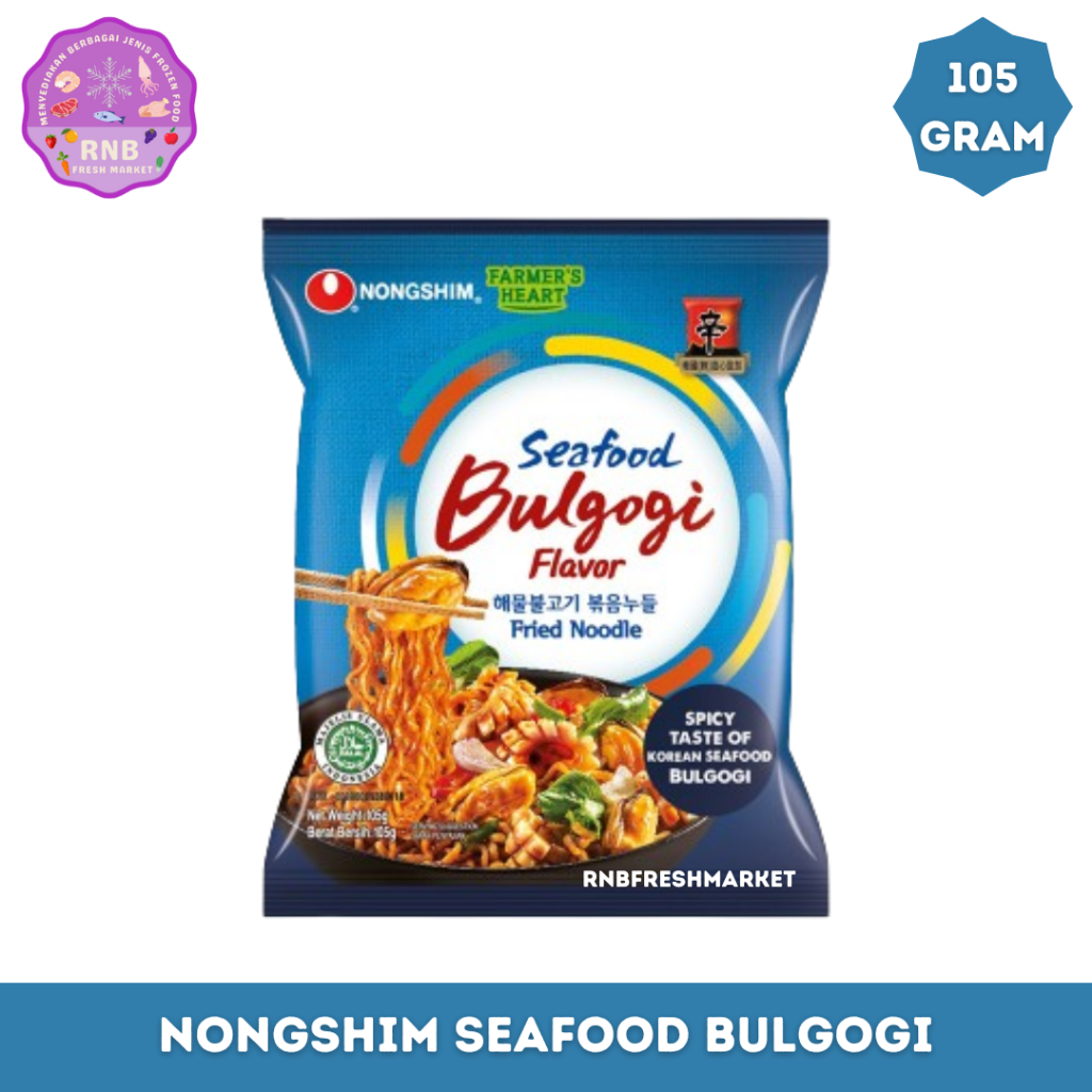 

Nongshim Spicy Korean Seafood Bulgogi Netto 105 Gram