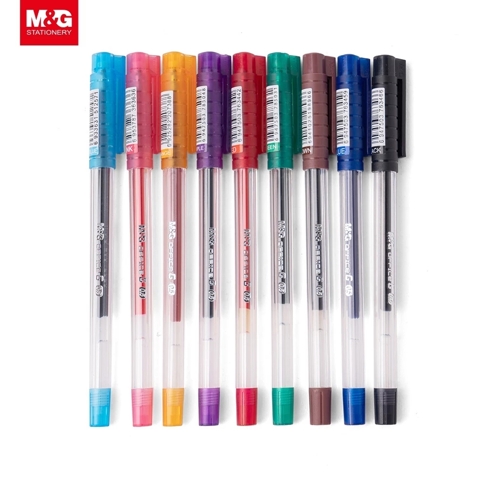 

M&G Pulpen Gel Economic Stick Gel Pen 0.5 mm Office G Pena Cair Tinta Warna Warni Ballpoint AGP13271