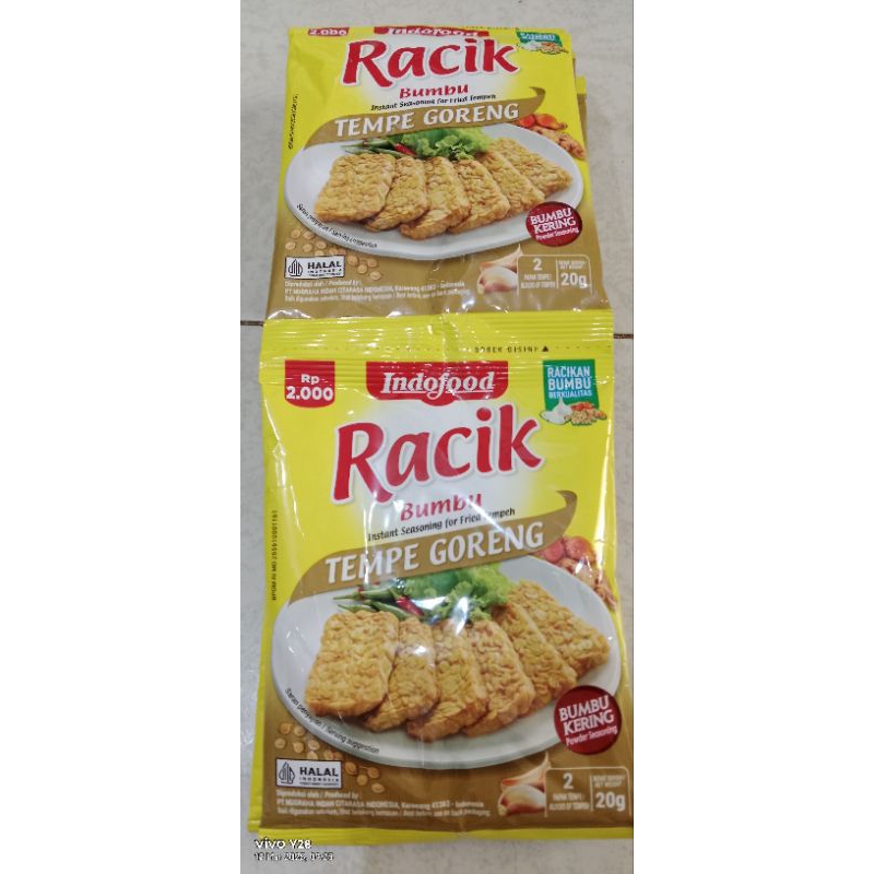 

indofood bumbu racik kering 20gr, 26gr, 25gr