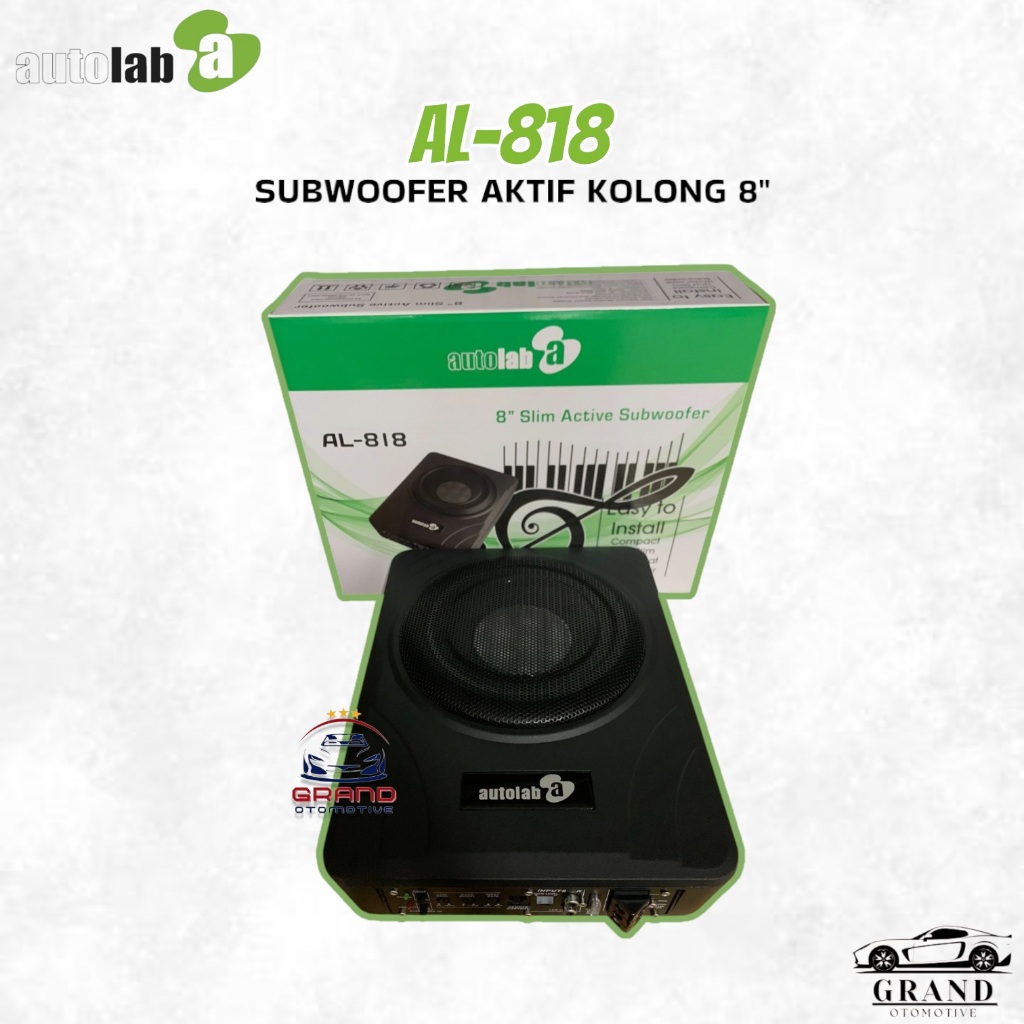 Subwoofer kolong AUTOLAB AL-818 Subwoofer Aktif Kolong underseat slim Mobil Speaker Mobil