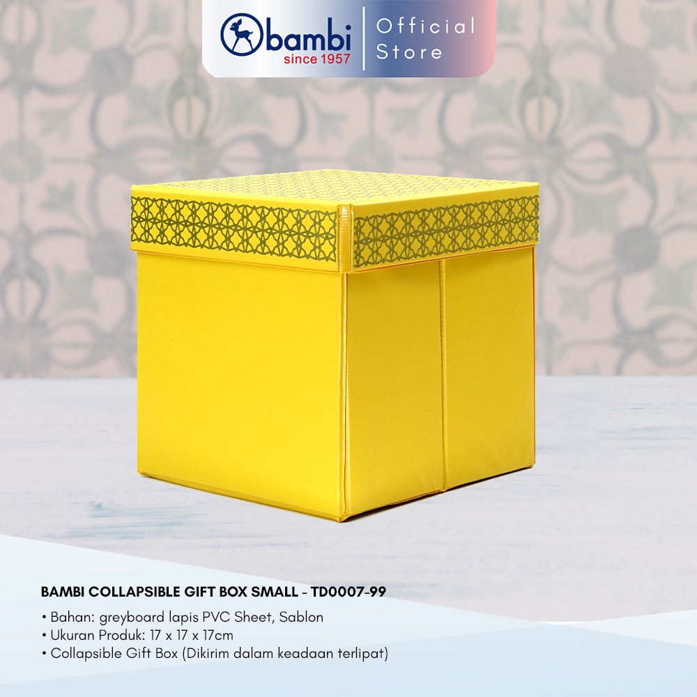 

Bambi Gift Box Small Idul Fitri Yellow Fudebako Tipe Collapsible Gift Box Original