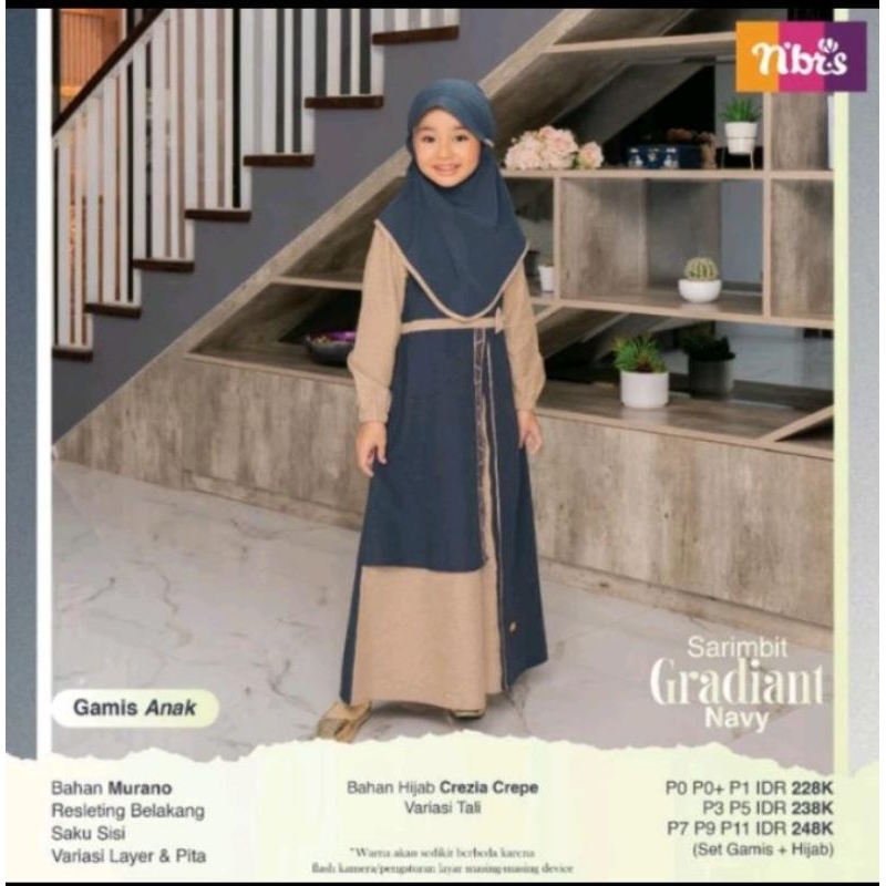 Gradiant Gamis Anak Nibras