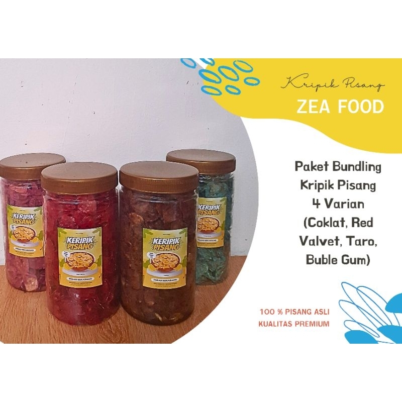 

Kripik Pisang Lumer 4 Varian Rasa