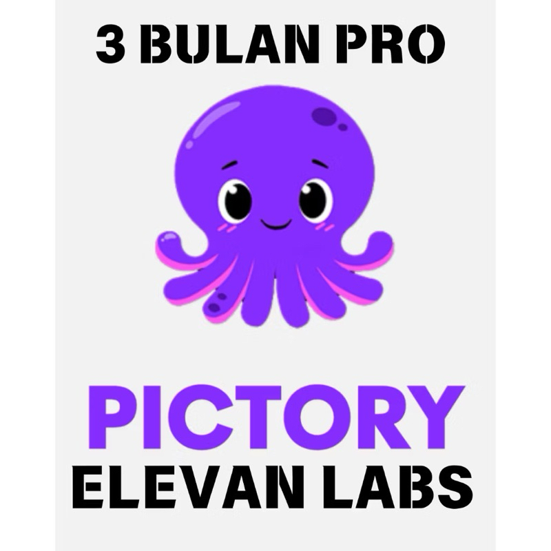 RESELLER PICTORY AI PREMIUM | 3 BULAN | ELEVENLABS AI PRO | AI Text To Video | Text To Speech