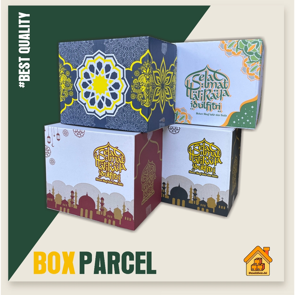 

Box Parcel 40x25x33 cm Kardus | Parcel | Lebaran | idul Fitri | sembako | hampers | eid mubarak | packaging lebaran | Box Idulfitri