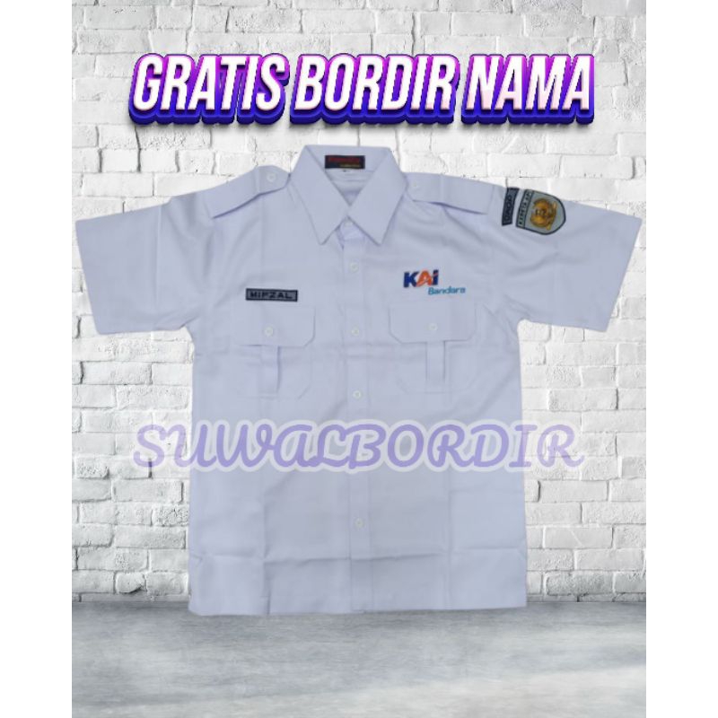 KEMEJA R6 KAI BANDARA KEMEJA PUTIH R6 KEMEJA PDH KAI BANDARA