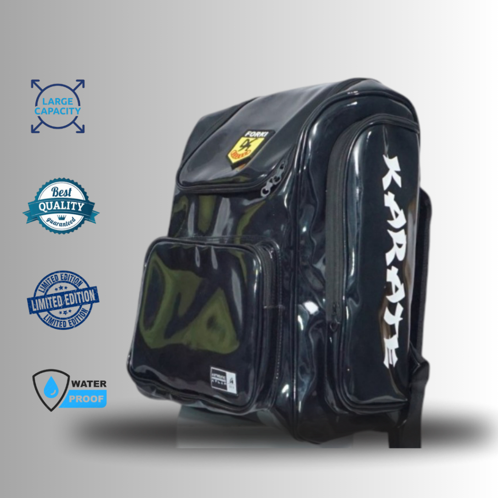 ATLAN Rangsel Sport Karate Forki Premium Water Proof Black