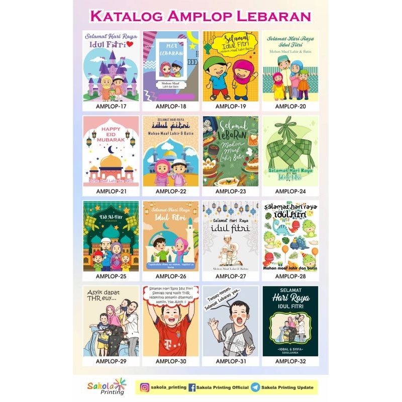 Amplop Lebaran Custom Desain