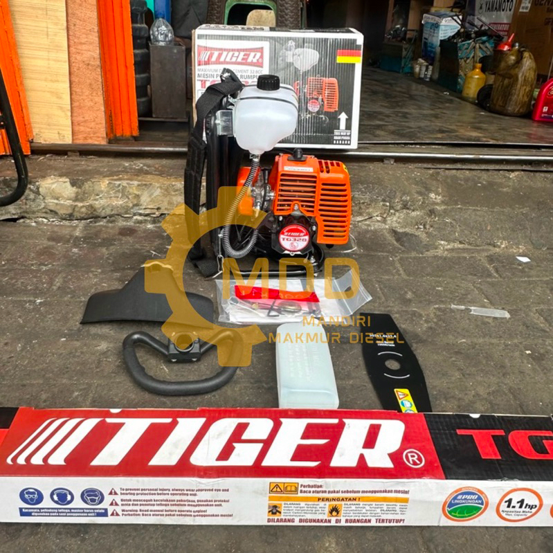 TG328 MESIN POTONG BABAT PANGKAS RUMPUT BRUSH CUTTER TIGER TG 328