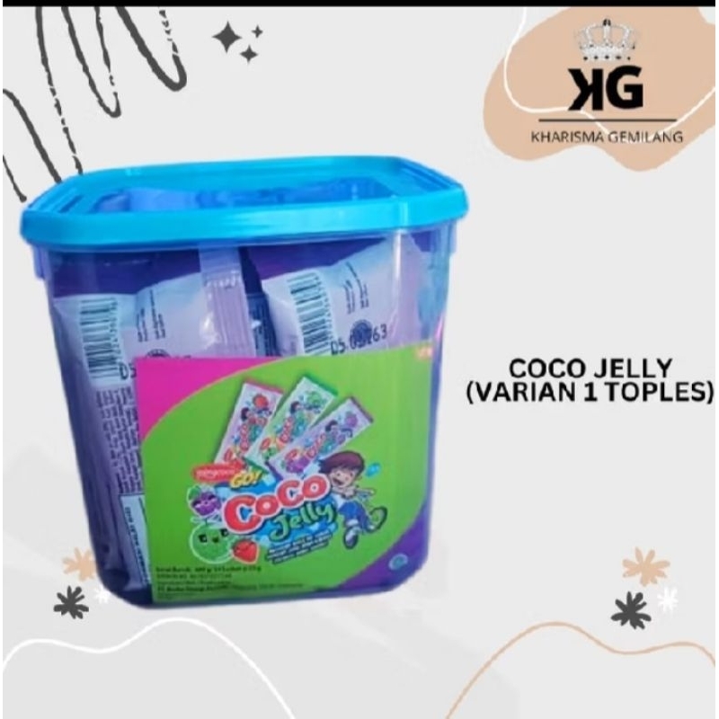

Cocok jelly 600g 1 Toples isi 24 Sachet Aneka Rasa Melon strawberry anggur bonus enak murah