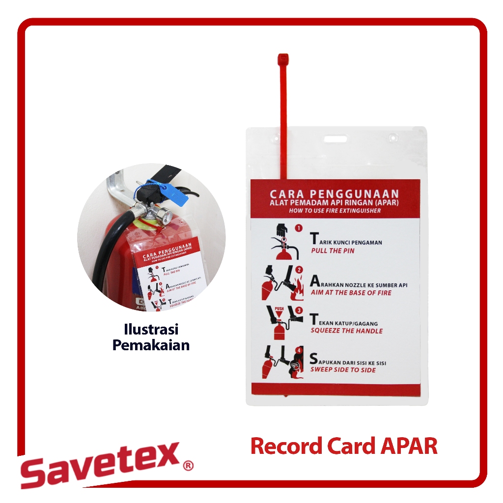 Kartu Pengecekan APAR / Record Tag Card / Checklist