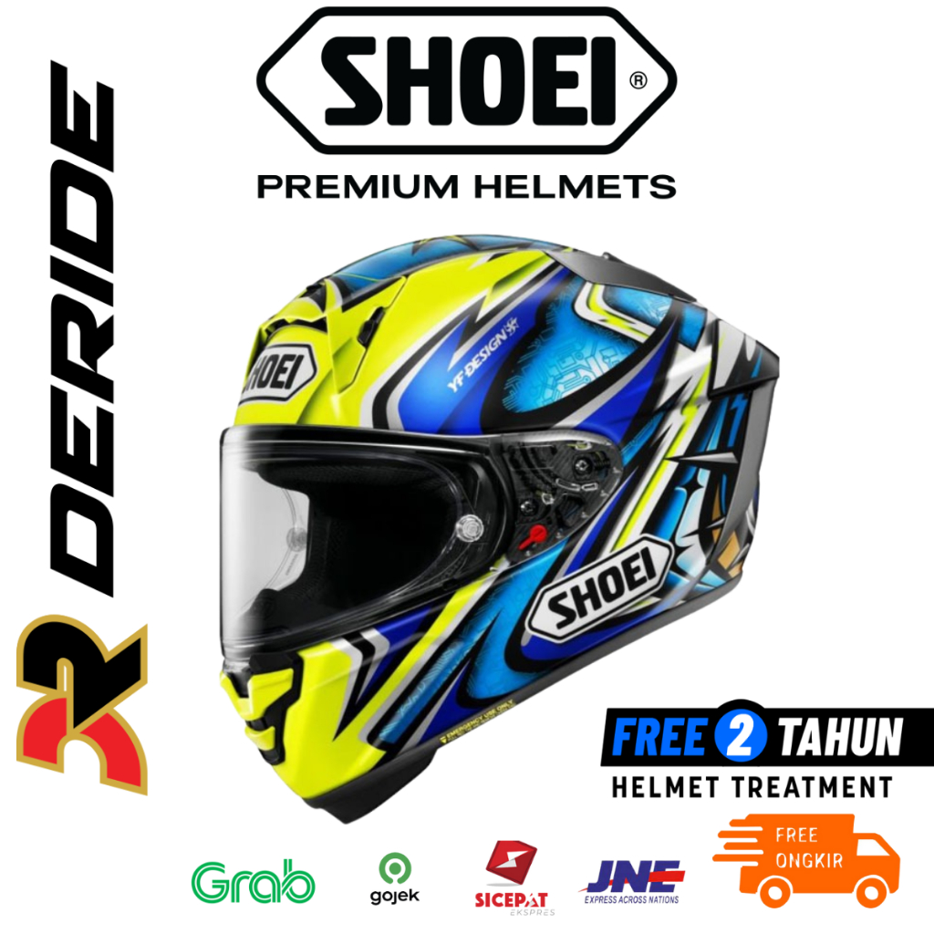 Shoei X15 Daijiro TC 3 Premium Helmet Full Face SNI Original