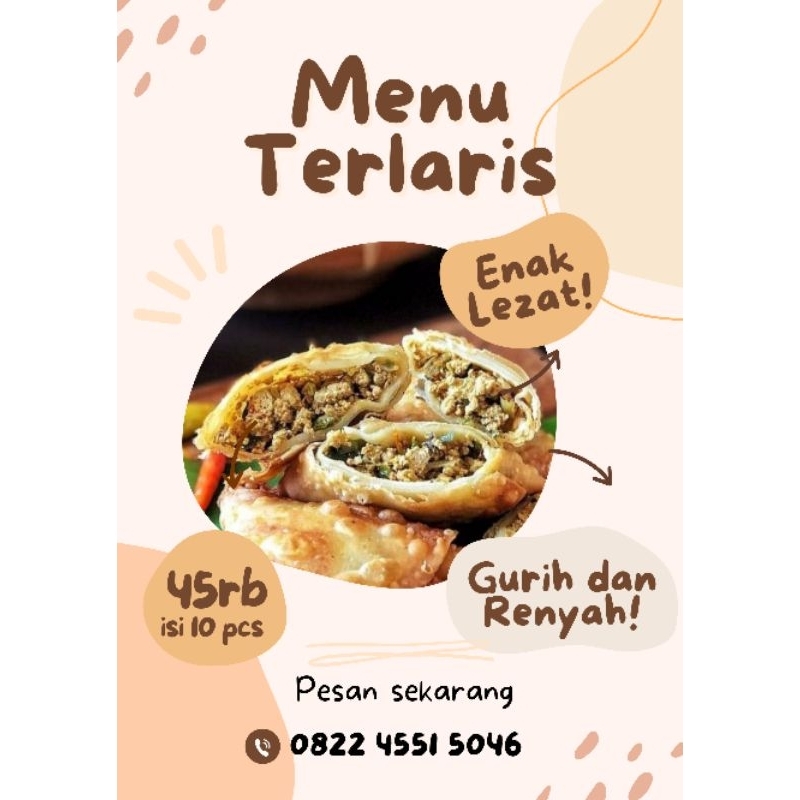 

Samosa Frozen isi daging sapi 10 pcs / Frozen Food