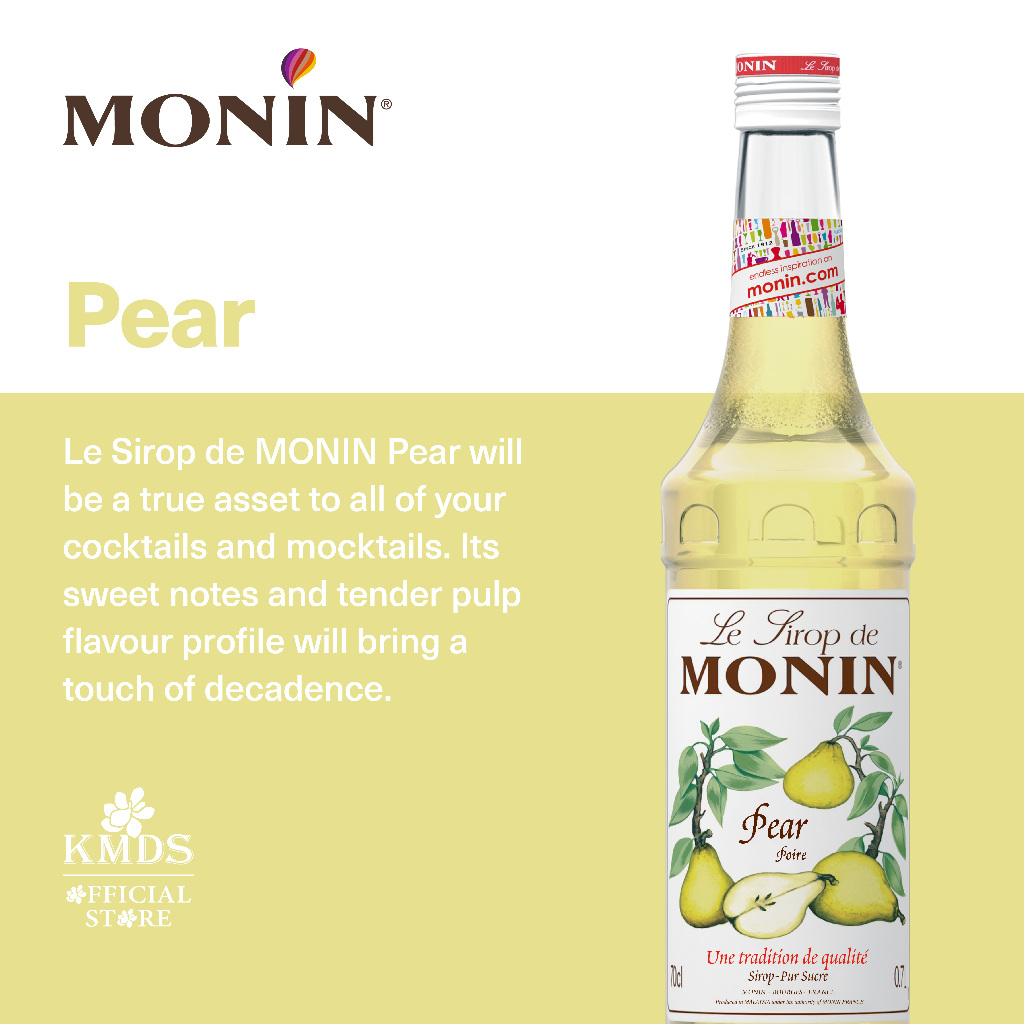 

MONIN PEAR SYRUP 70CL / 700ML