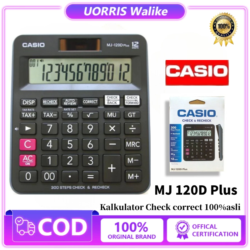 

Kalkulator Casio DJ-120D PLUS/MJ-120D PLUS CHECK CORRECT