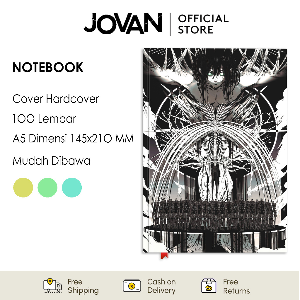 

Notebook Hardcover Custom Attack On Titan 10 Buku Tulis Catatan Note Agenda Planner Jurnal Diary Notebook Anime