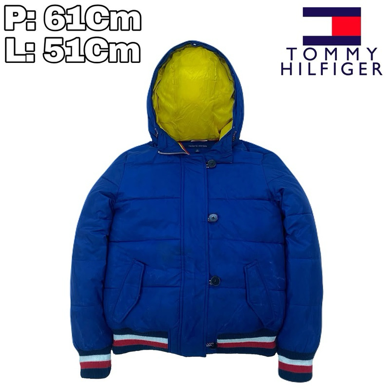 J30 Jaket Puffer Tommy Hilfiger Parka Bommber  Winter Musim Dingin Hiking Pendaki Gunung