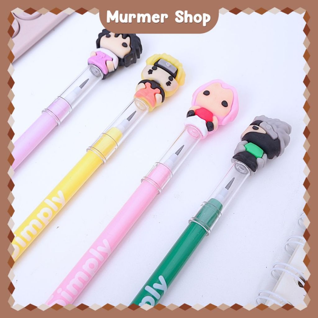 

Pensil Susun / Peluru Simply Naruto Pencil Tumpuk Sambung Isi Ulang Anime Jepang Lucu Unik Miniatur
