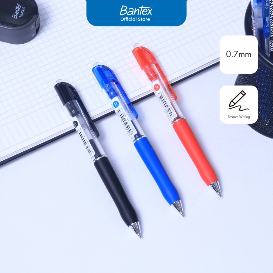 

Bantex Gel Pen / Pulpen Gel Cetek 0.5 mm Ultra-Smooth Ink # BG1001