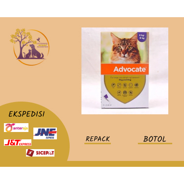 ADVOCATE CAT ADULT - Obat kutu kucing besar 4-8kg Original Repack