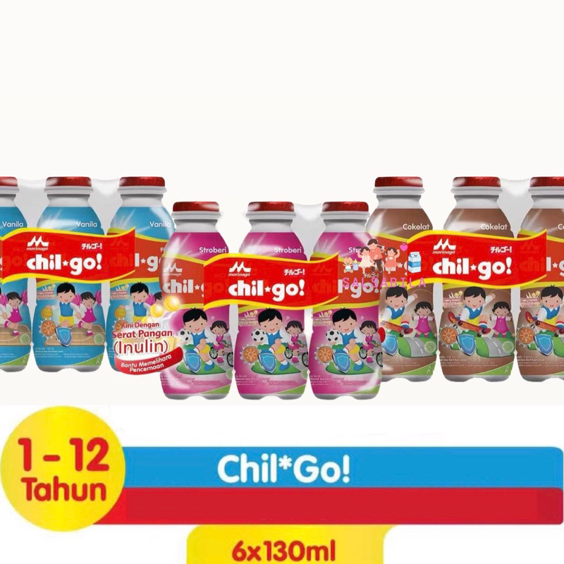 

Morinaga Chil Go UHT / susu steril cair botol 130ml