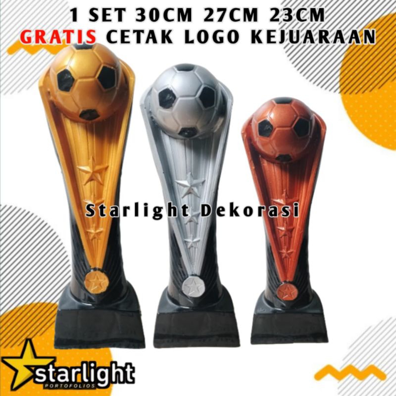 Piala Bola Bintang 1 Set / Piala Futsal / Piala Sepak Bola