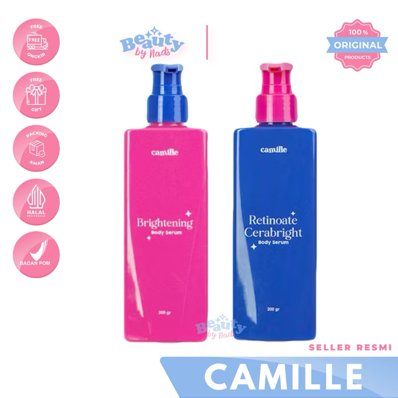 BEAUTYBY.NADS | CAMILLE BEAUTY BODY SERUM BRIGHTENING RETINOATE CERABRIGHT BODY SERUM BODY LOTION PE