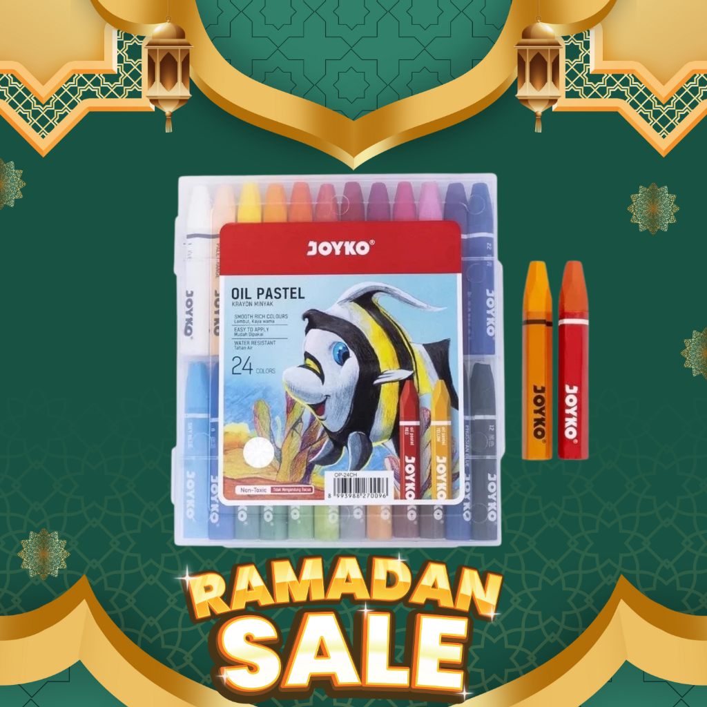 

Krayon Minyak Oil Pastel Joyko OP-24CH //OIL Pastel JOYKO/Crayon JOYKO 24WARNA HEXAGONAL (OP-24CH)