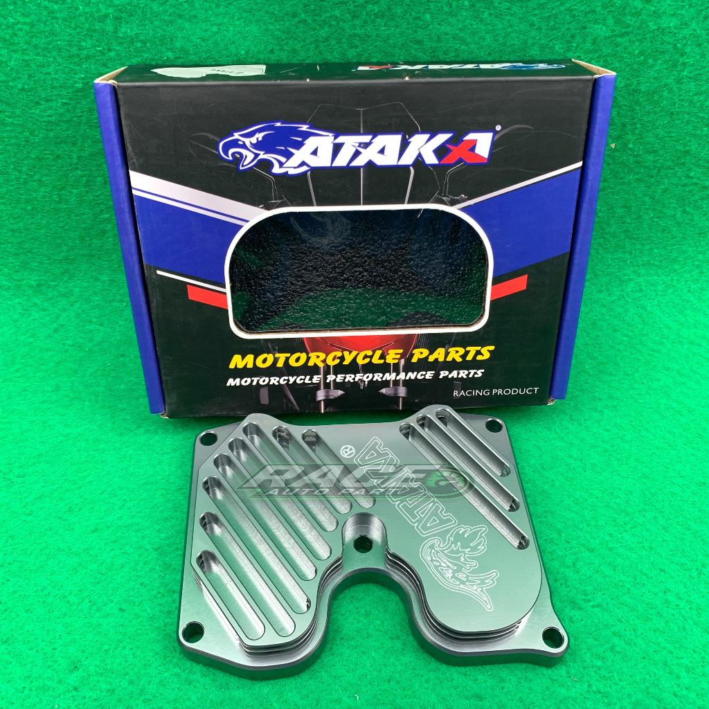 ATAKA RACING Cover Head CNC Grey Tutup Head Mx King Jupiter Mx Vixion R15 Xabre