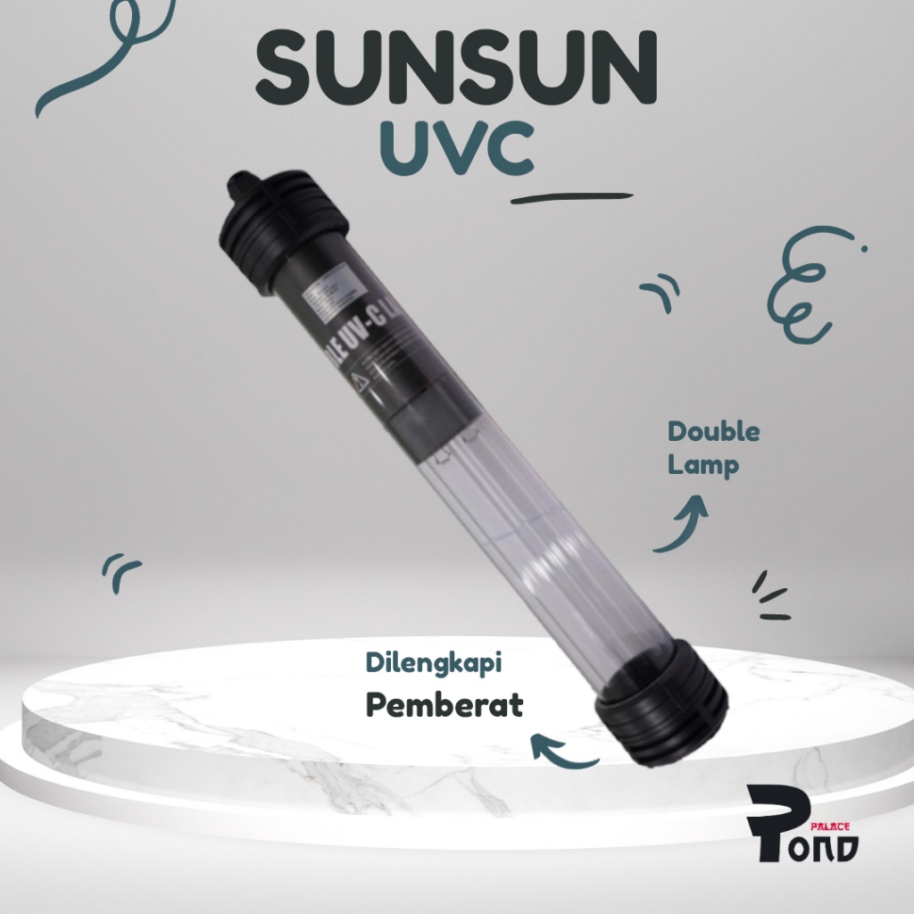 UVC Koi Sunsun Lampu Ultraviolet Kolam Ikan UV-C