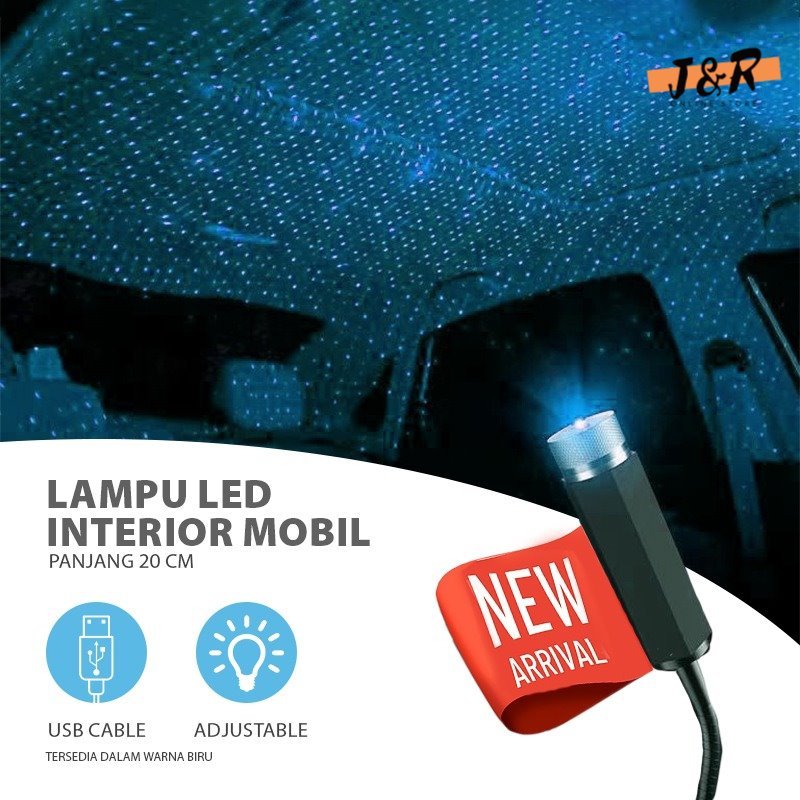 Lampu LED Atap interior Mobil / Lampu Bintang Atap Mobil USB Star Sky Lamp