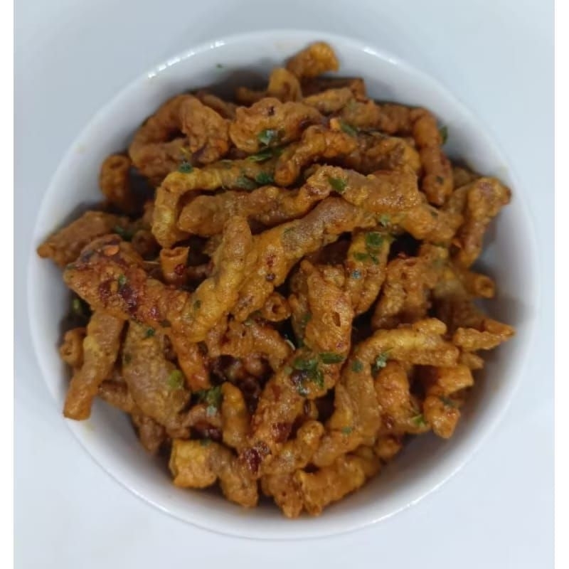 

usus krispy / usus kering / cemilan pedas / usus pedas daunjeruk / cemilan bandung