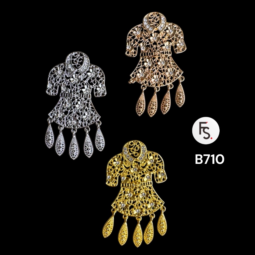 TERLARIS Bros Kebaya Bentuk Baju Mewah, Bros Kebaya B710