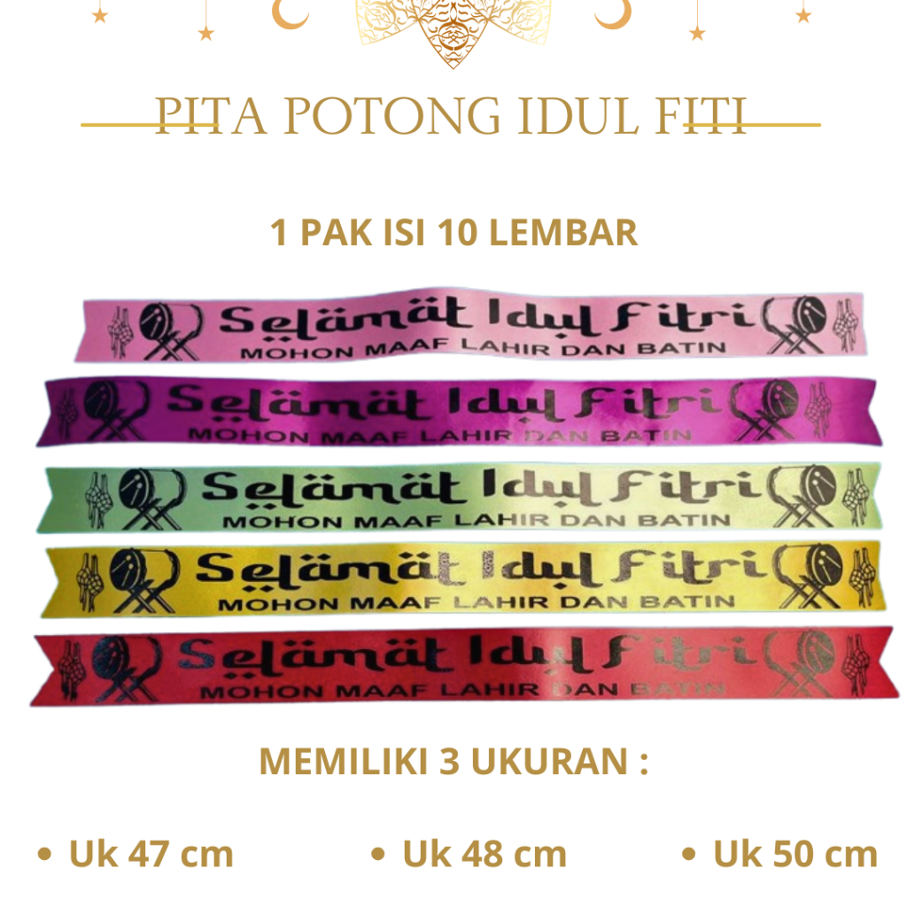 

PITA PARCEL SELEMPANG 1,5 INCH isi 10 pcs / PITA KADO HAMPERS IDUL FITRI / PITA KADO IDUL FITRI/ PITA KADO SELEMPANG PARCEL / PITA PARCEL IDUL FITRI / SELEMPANG PARCEL ISI 10 PCS Hiasan Hiasan