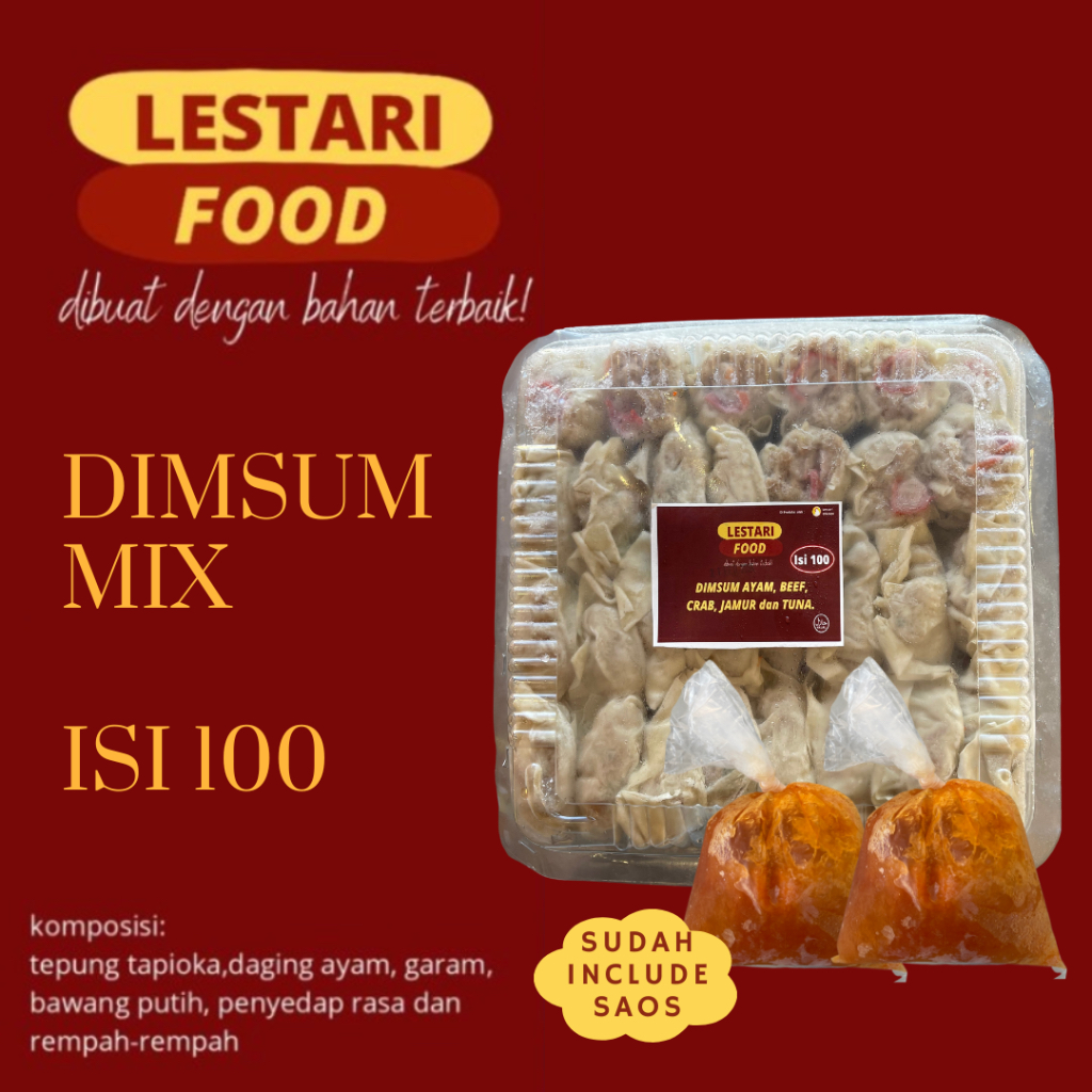 

DIMSUM MIX 100 | LESTARI FOOD | FROZEN FOOD | DIMSUM PREMIUM
