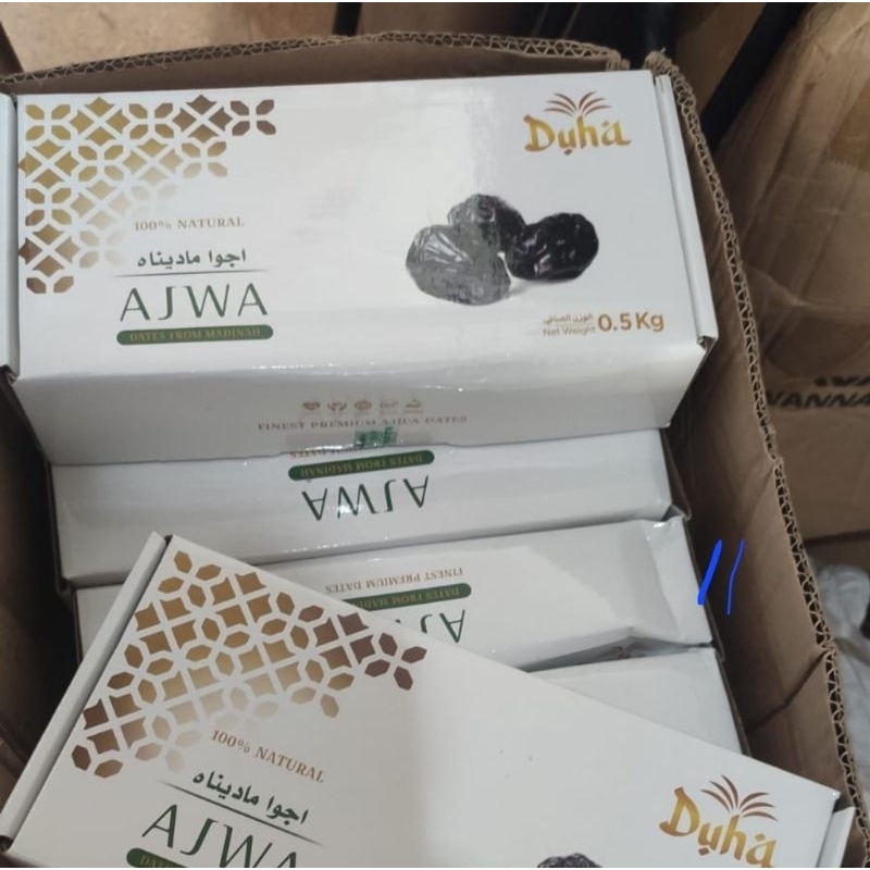

DUHA Kurma Ajwa 500 gram Asli Kurma Nabi Super Asli Madinah