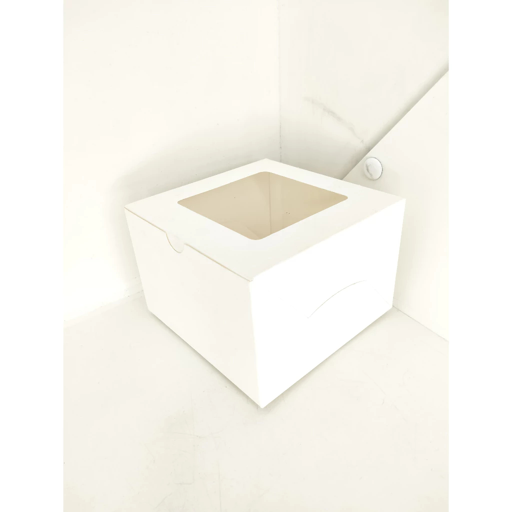 

10 PCS BOX PUTIH MIKA 12X12X8 IVORY LAMINASI 265 GSM