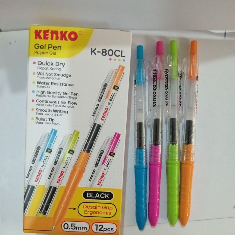 

Pulpen gel KENKOBK-80CL / perlusin