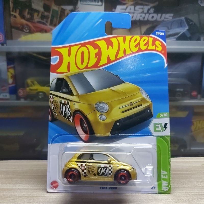 HOT WHEELS FIAT 500e GOLD 2025 - ORIGINAL HOTWHEELS